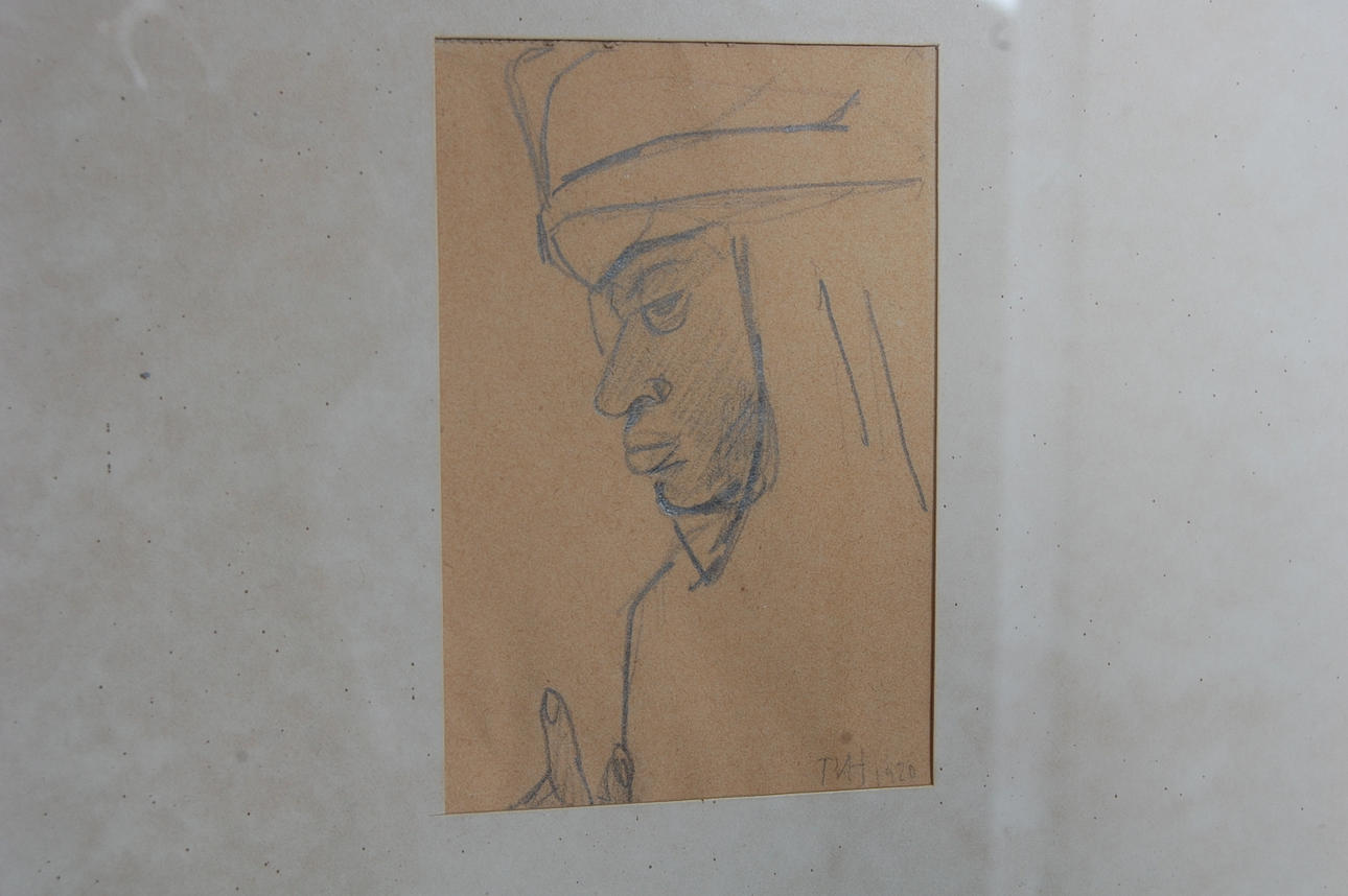 TORA VEGA HOLMSTRÖM. 1880-1967, teckning, signerad, TVH 1920.