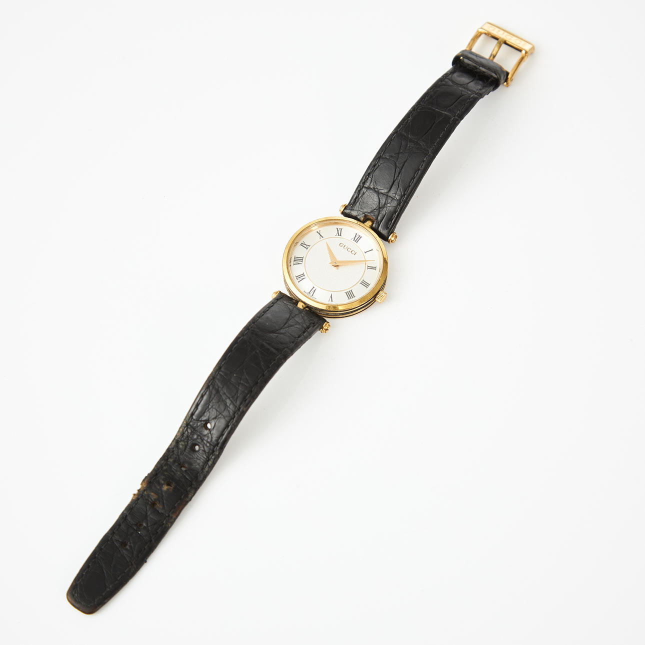 GUCCI, wristwatch, gold double, 1990s.