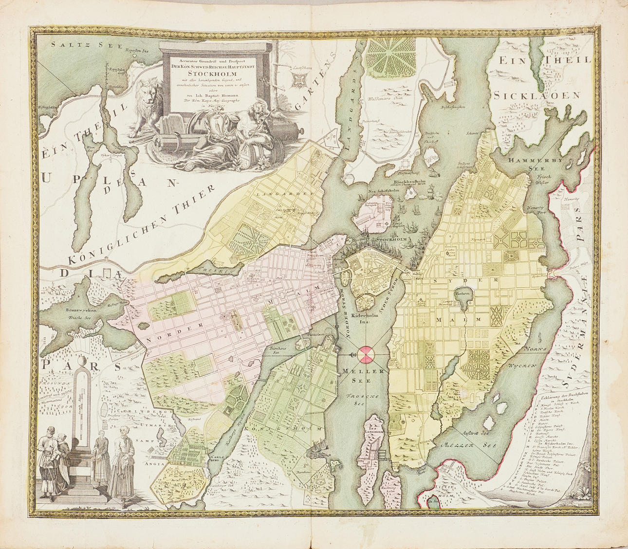 Homannin Tukholman kartta.