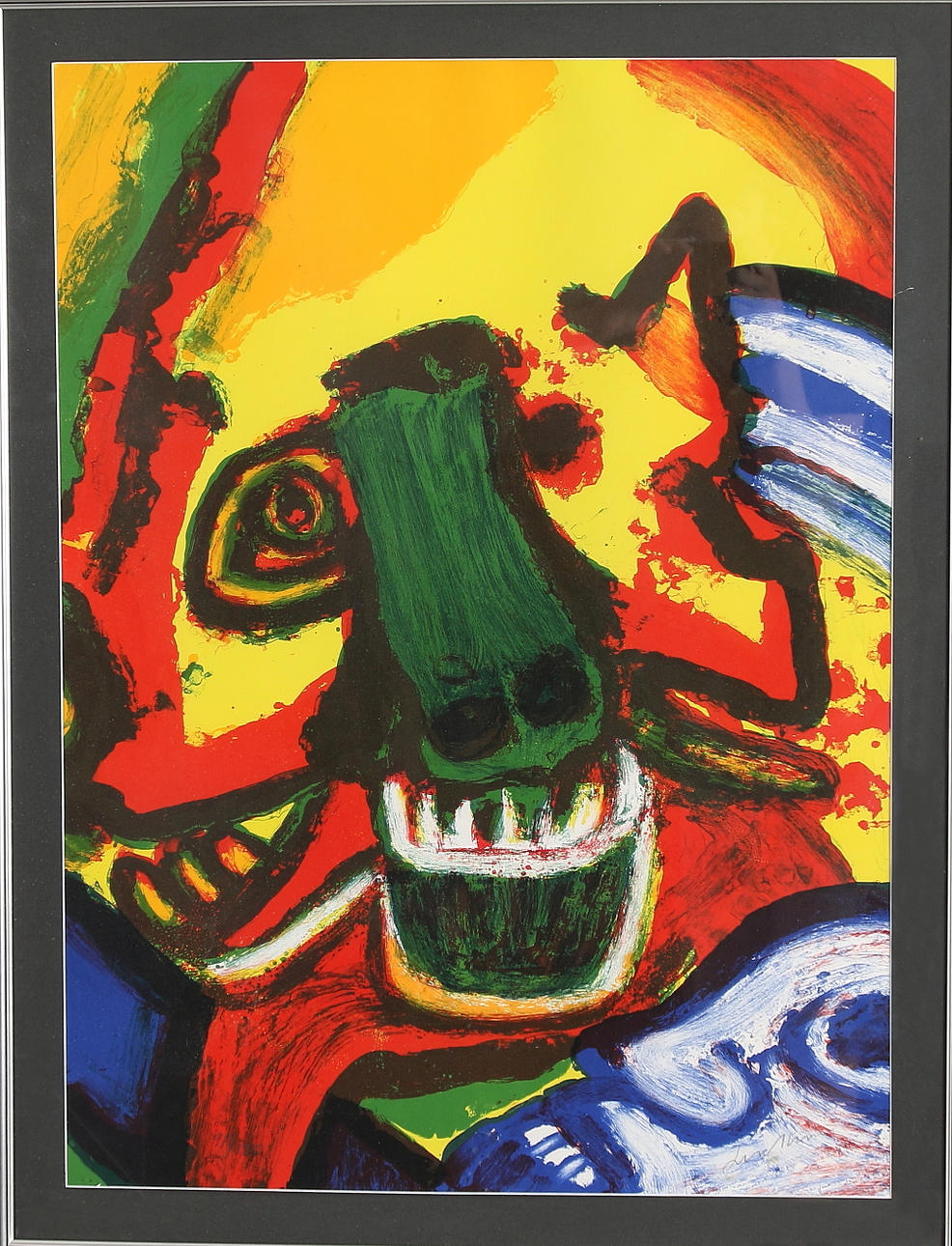 BENGT LINDSTRÖM. "Minotauren", färglitografi, signerad och numrerad 91/150. Utförd 1988.