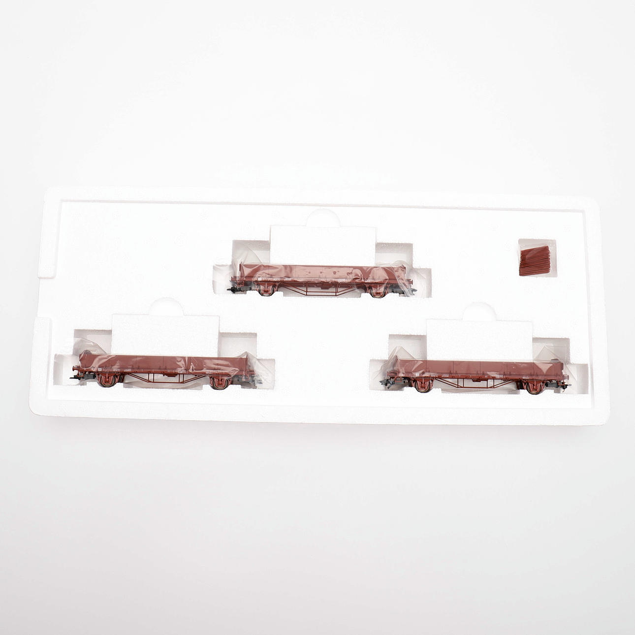 MÄRKLIN, VAGNSET "47730" SJ flakvagnar.