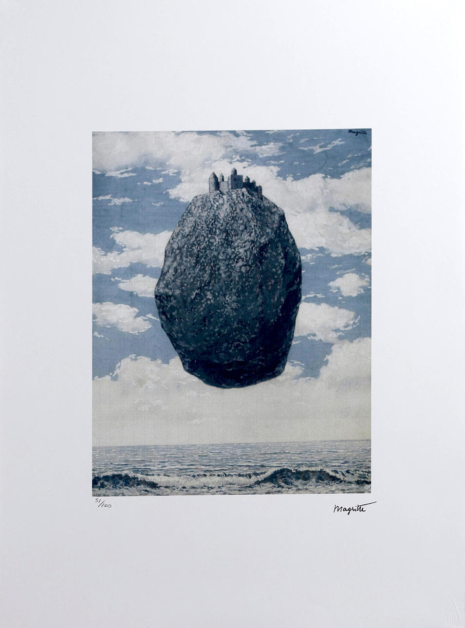 RENÉ MAGRITTE. EFTER. ”Le Château des Pyrenees”.