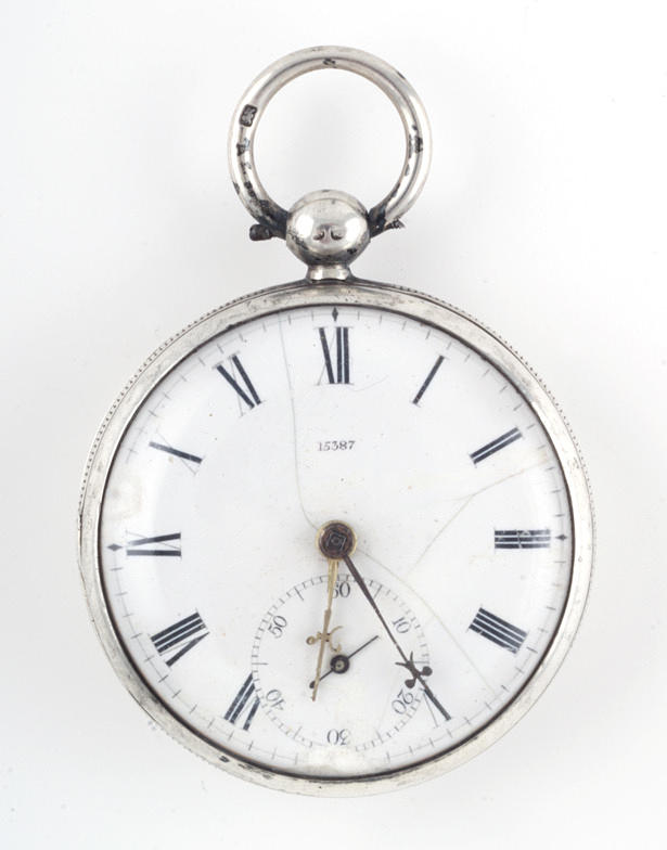 FICKUR, Mc Cabe, sterling silver, andra halvan 19-talet, diameter 45 mm.