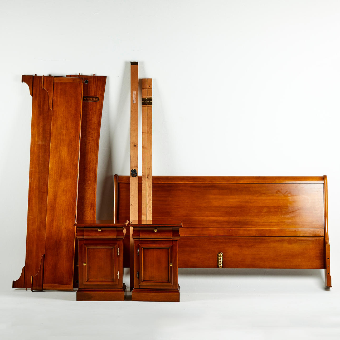 BEDFRAME with BEDSIDE TABLE, Grange.