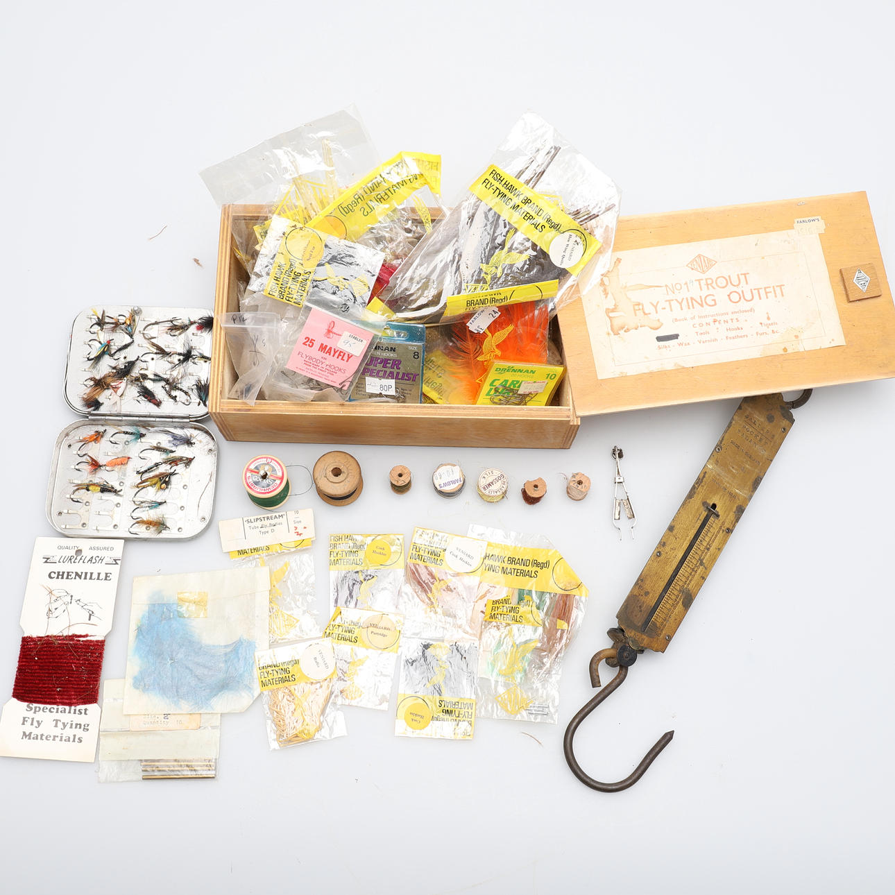 FLUGFISKEUTRUSTNING, ett parti.