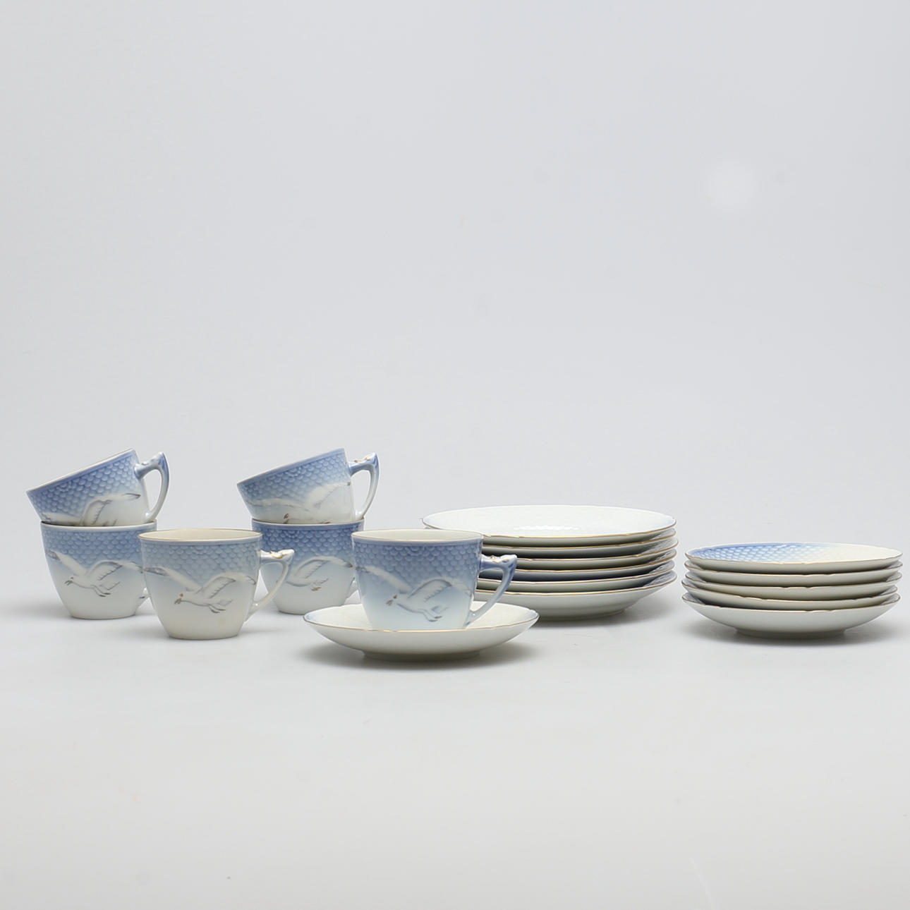 KAFFESERVIS, Bing och Gröndahl, Blå Måsen, Köpenhamn, Danmark.