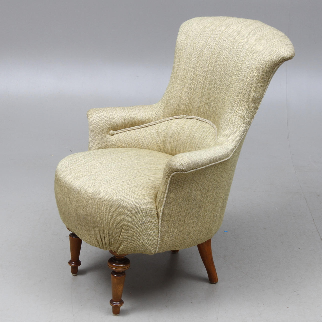 FÅTÖLJ, sk emmafåtölj, 1800-tal.