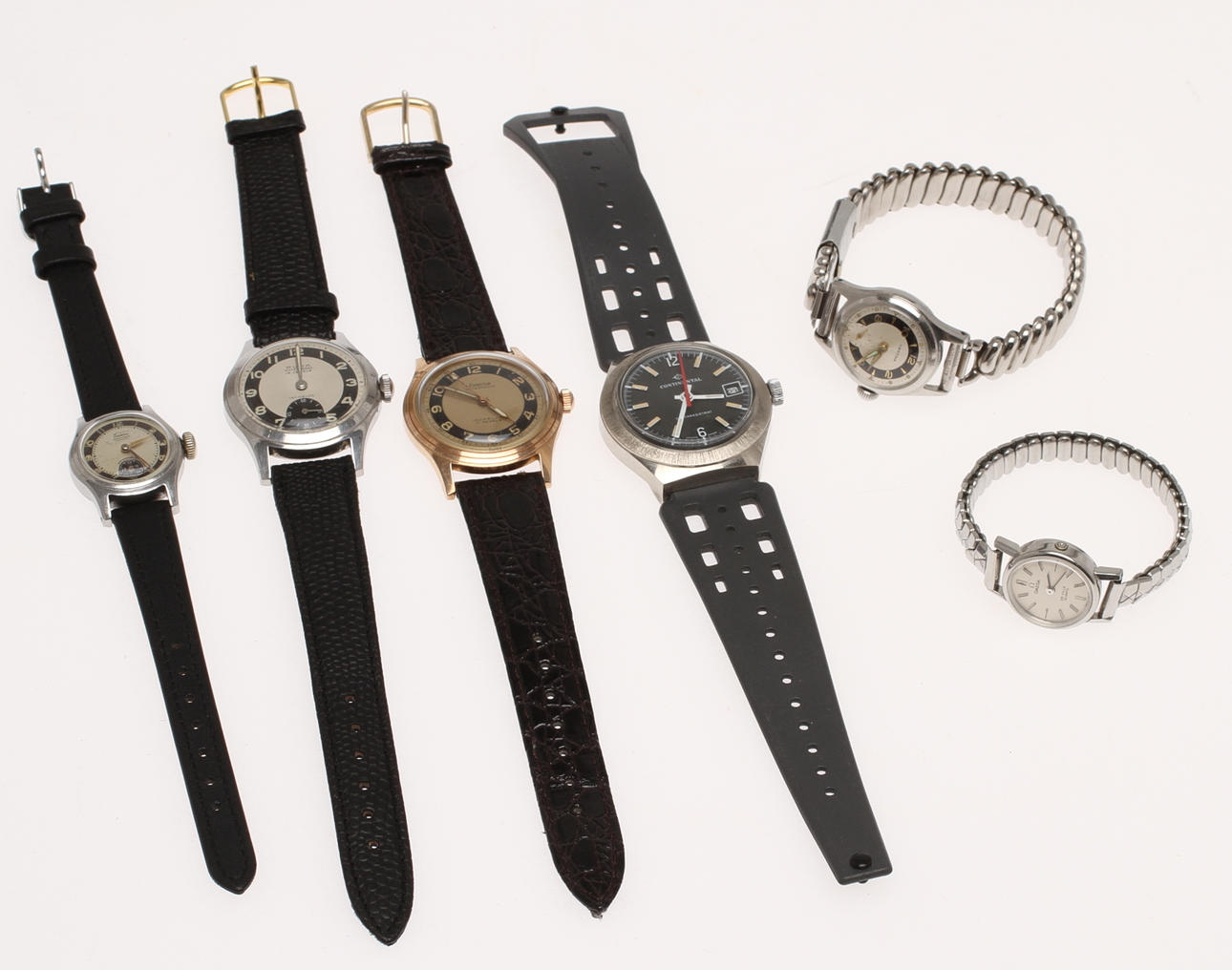 PARTI KLOCKOR, 6 st, Herr- och damarbandsur.