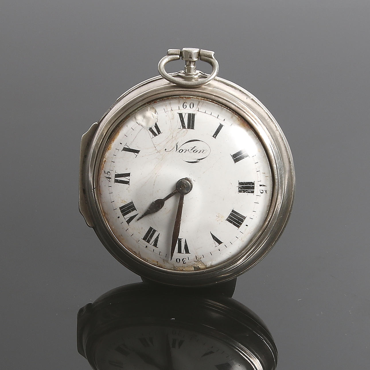 SPINDELUR, silver, Norton, 1800-talets mitt.