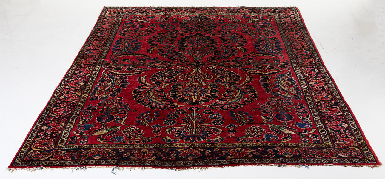 ORIENTALISCHER TEPPICH, Täbriz, semi-antik.