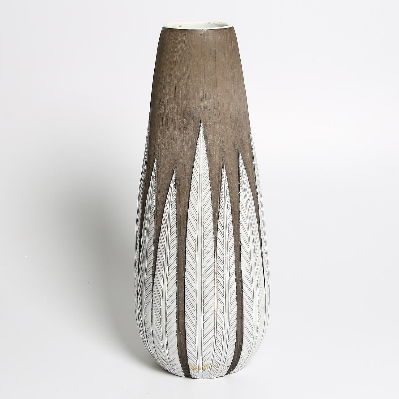 GOLVVAS, stengods, "Paprika", Anna-Lisa Thomson, Upsala Ekeby, 1900-talets mitt.