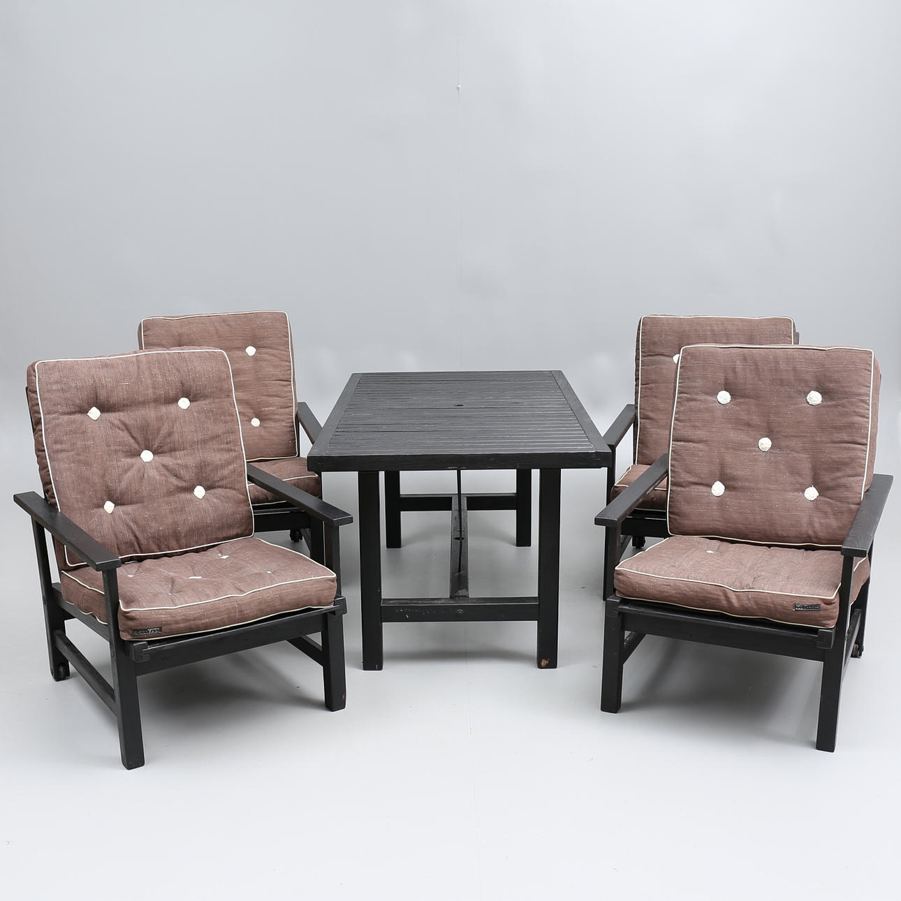 ELSA STACKELBERG. TRÄDGÅRDSMÖBEL, 5 delar, Fri Form, 1900-talets andra hälft.