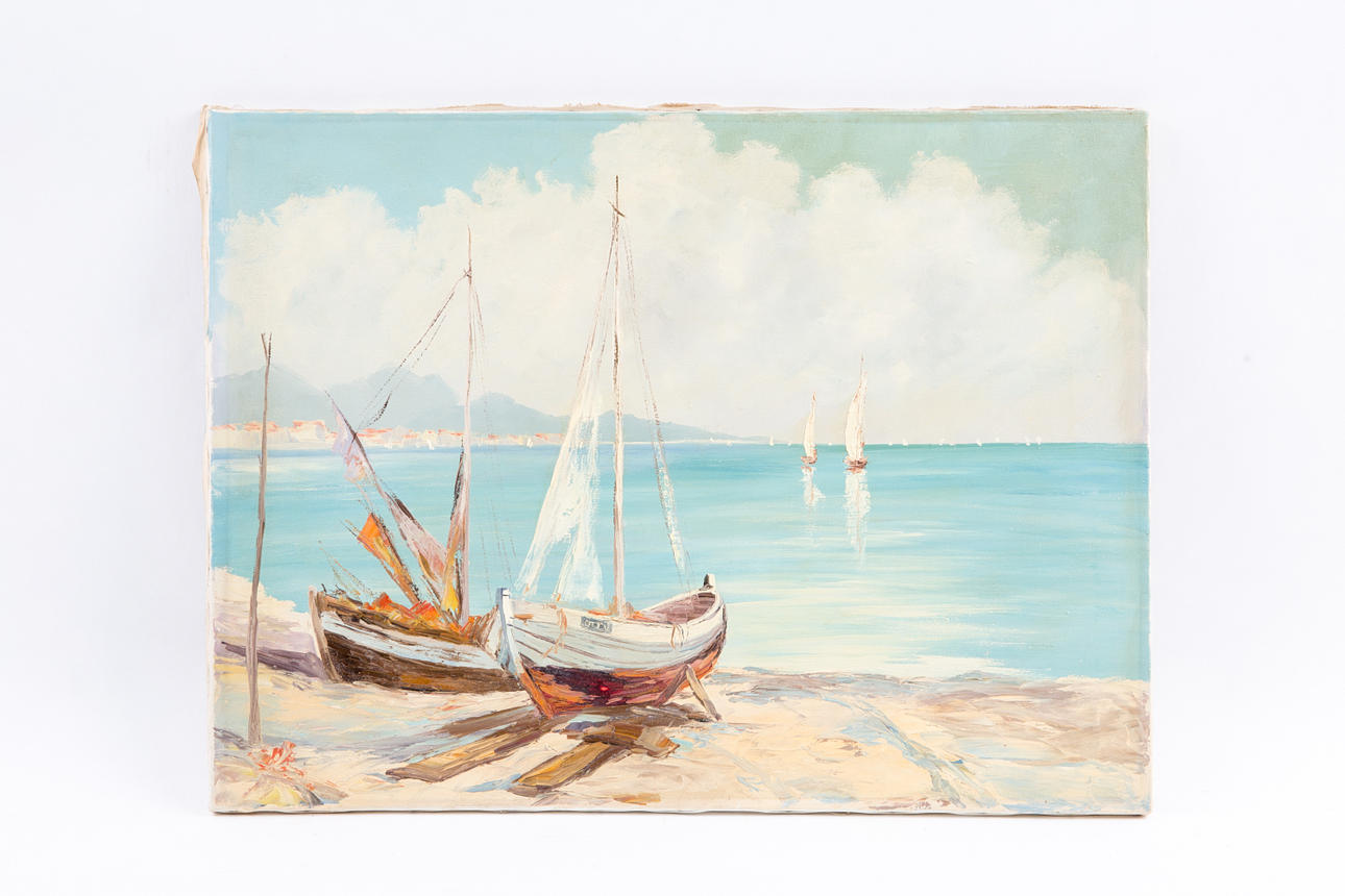 Unbekannter Künstler, Gemälde, Seestück.