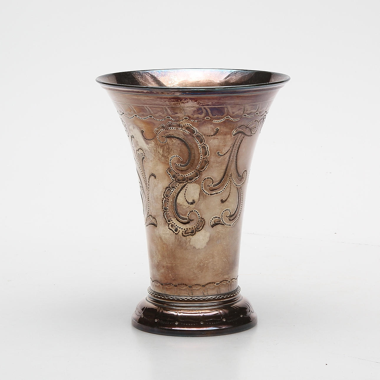 VAS, silver, rokokostil, TESI, Göteborg 1951, vikt ca. 172,1 gram.