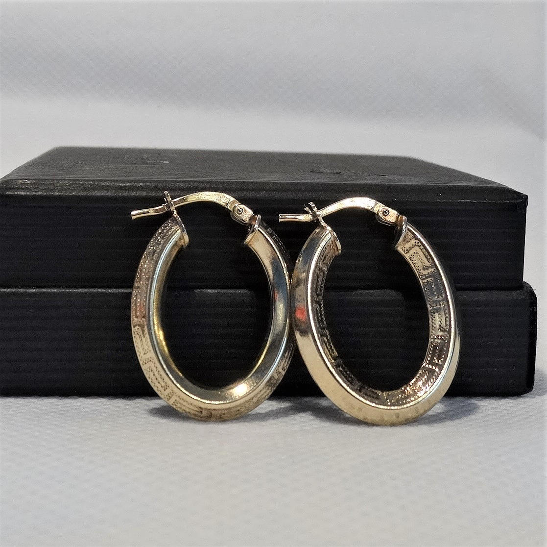 925 guldpläterade silver creoler.