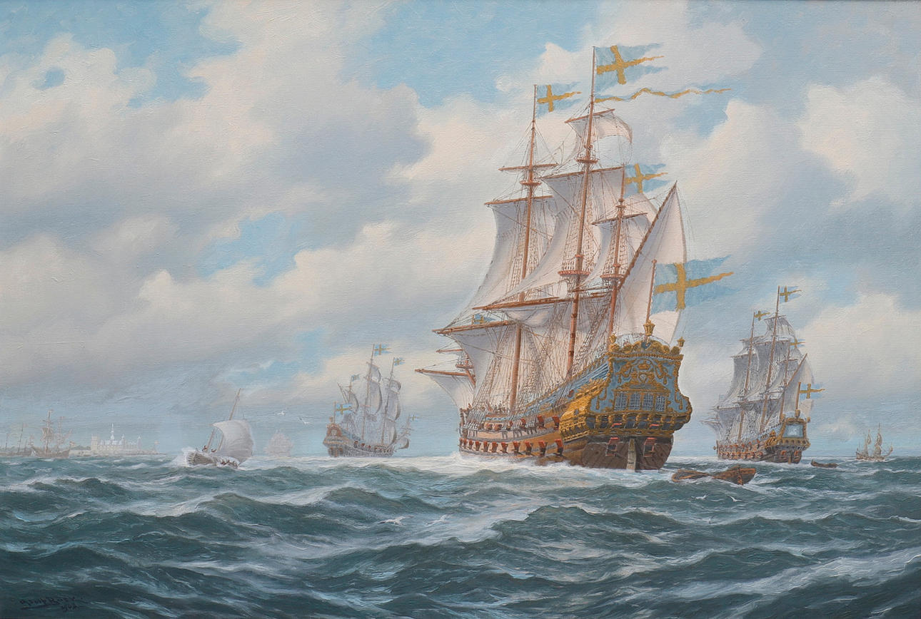 ADOLF BOCK. "ESKADER GENOM ÖRESUND".