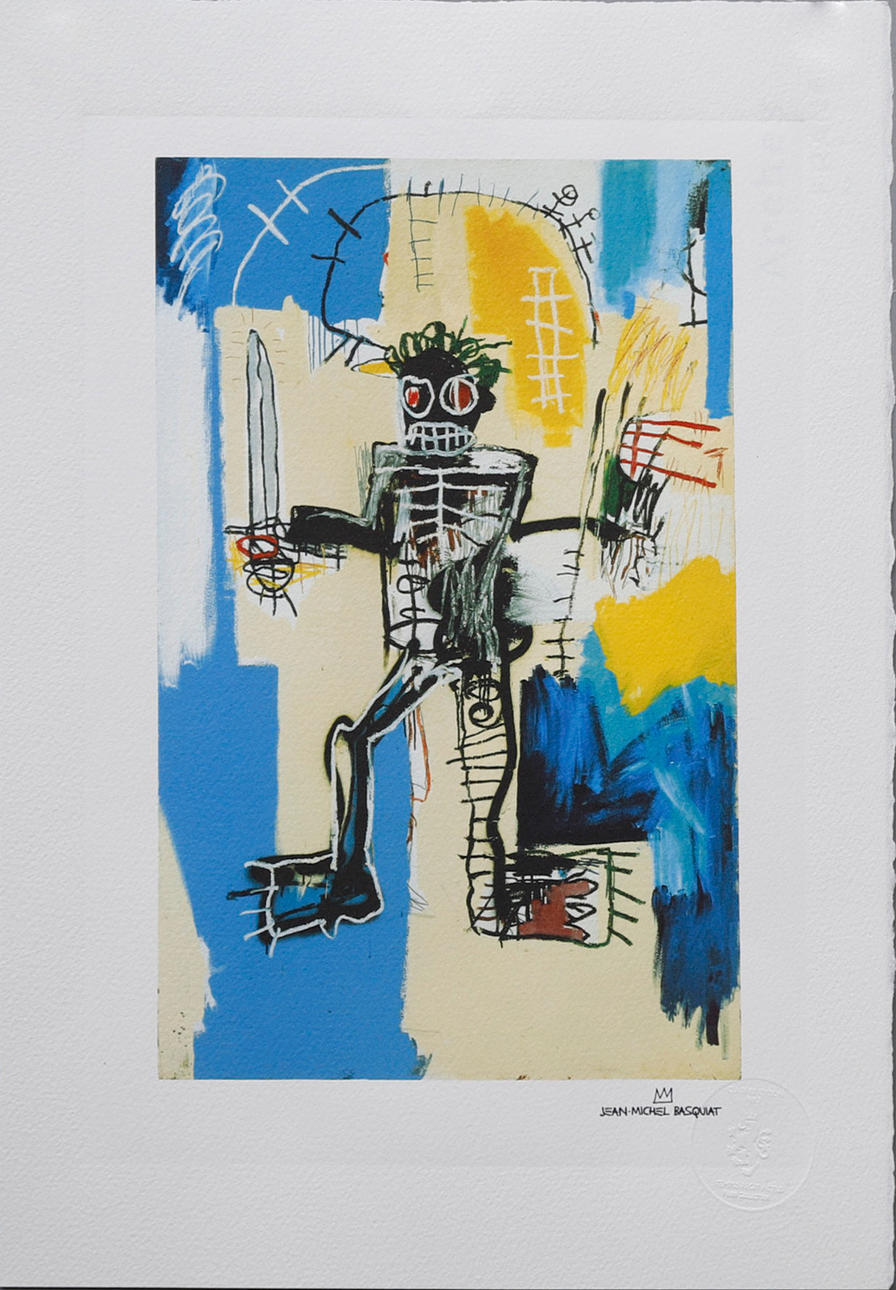 JEAN-MICHEL BASQUIAT. SEGÚN. "Warrior".