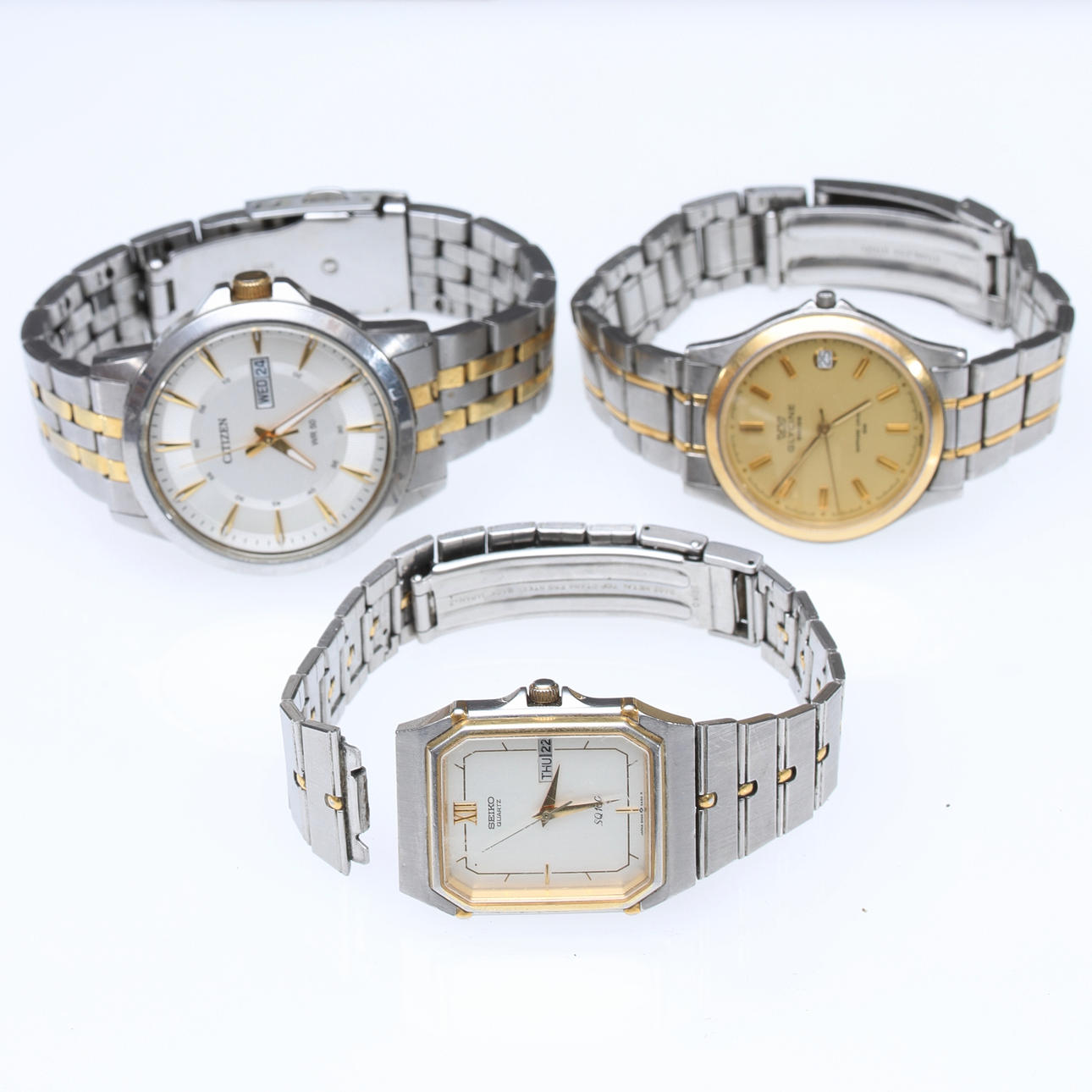 BRACELET WATCH, 3 pcs, Quartz, i.a. Citizen.