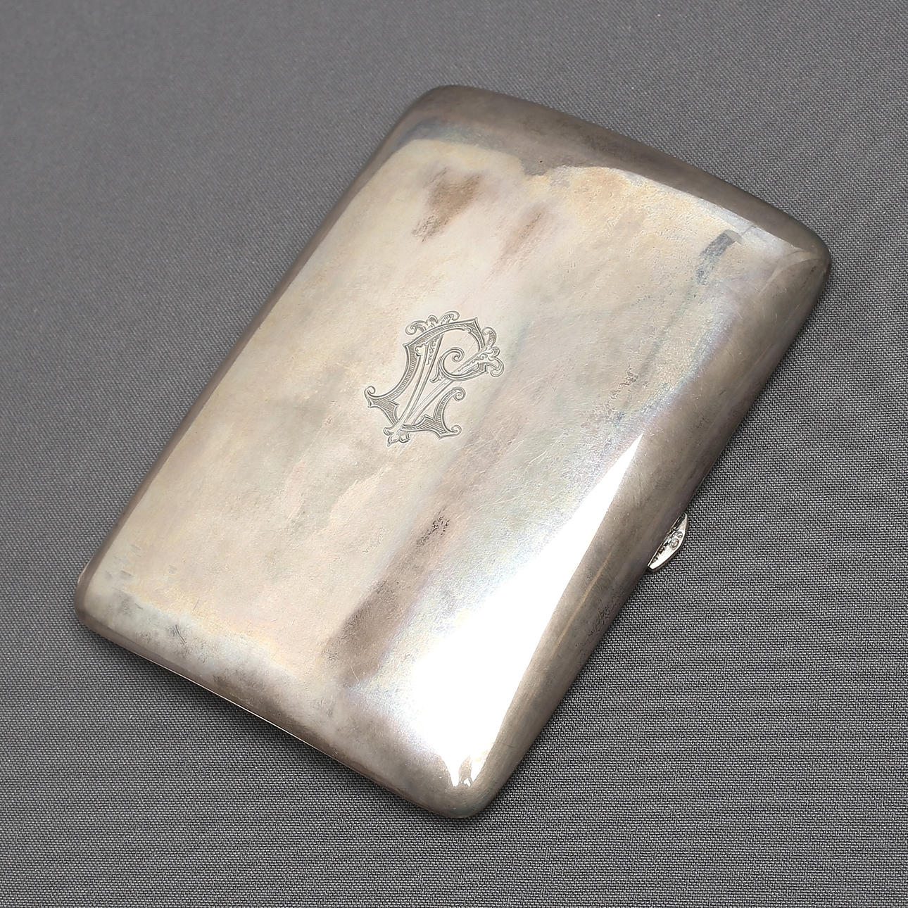 CIGARETTETUI, silver, svensk importstämpel, 1900-tal.