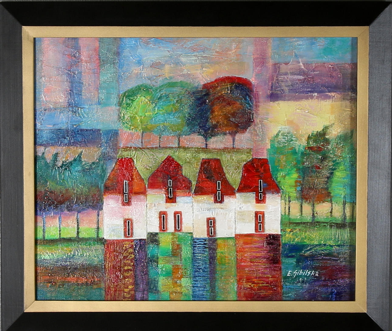 EVA SIBILSKA. Olja på duk, signerad.