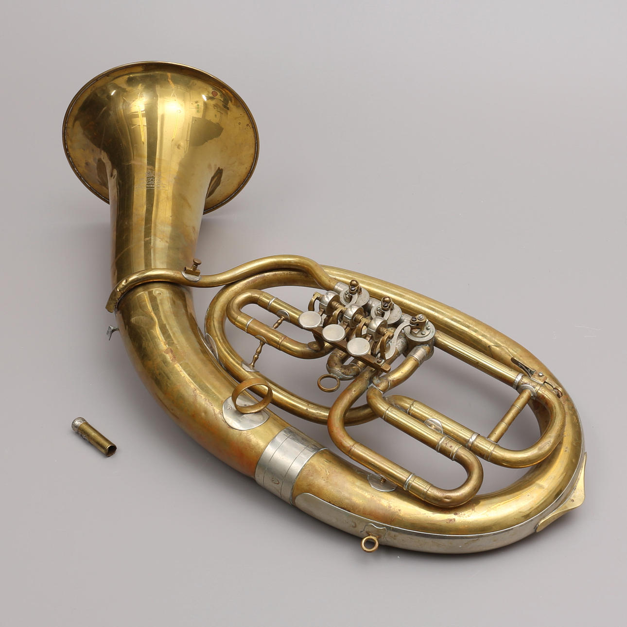 BRASS INSTRUMENTS, Tuba, "Lignalone", small model.