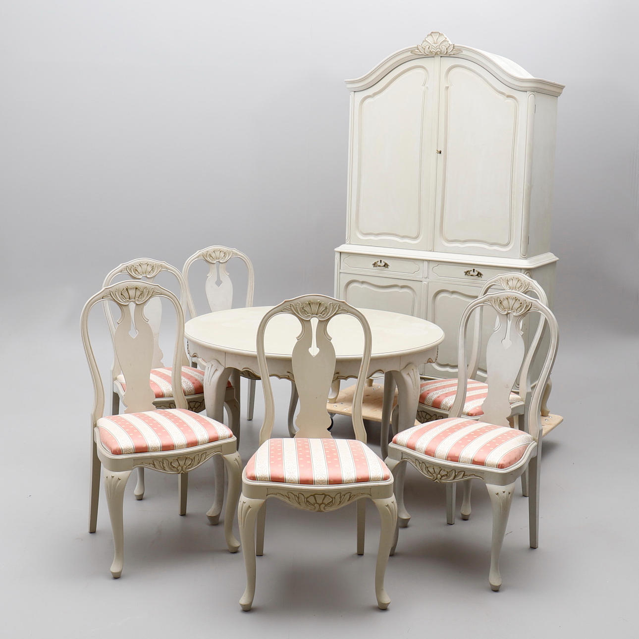 MATSALSMÖBLEMANG, 8 delar, Blomstermåla möbelfabrik.