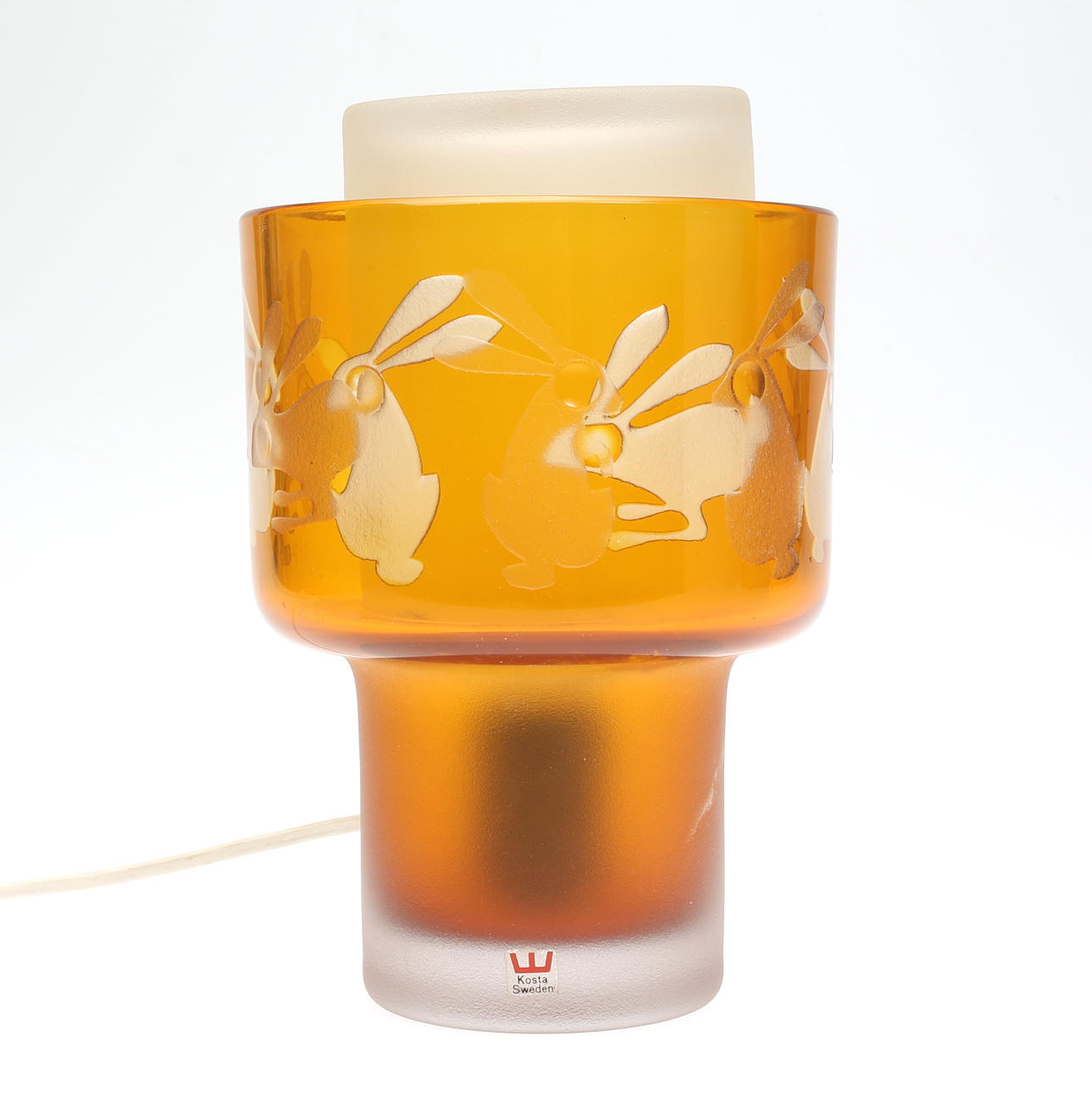 BORDSLAMPA, Kosta, signerad Kosta 1300 Sandeberg.