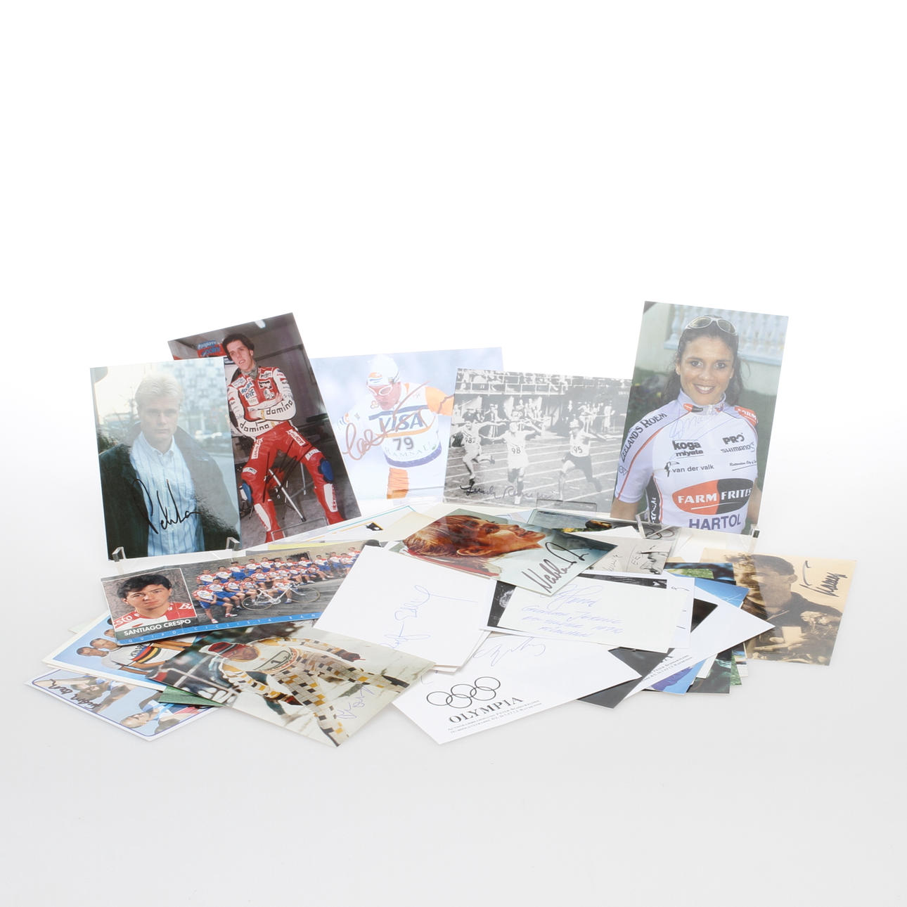 AUTOGRAFER OCH IDOLBILDER, ca 110 st, Idrott.