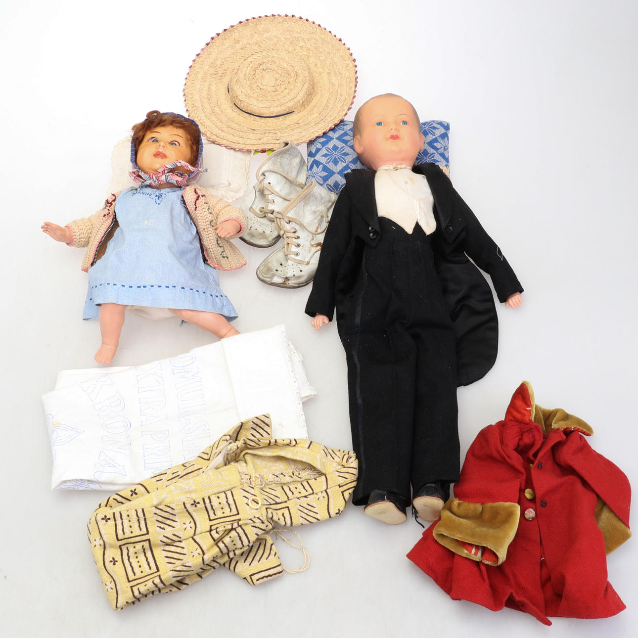 DOCKOR, 2 st , Sköldpaddsdocka m.m.