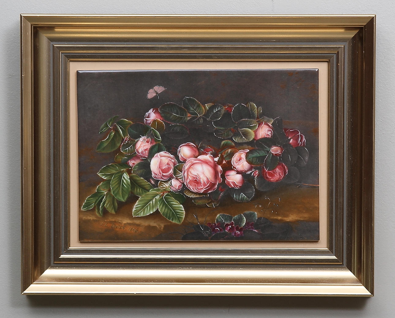 PORSLINSMÅLNING, J L Jensen, Royal Copenhagen, "Den Danske Sommer", numrerad 1474/7500.