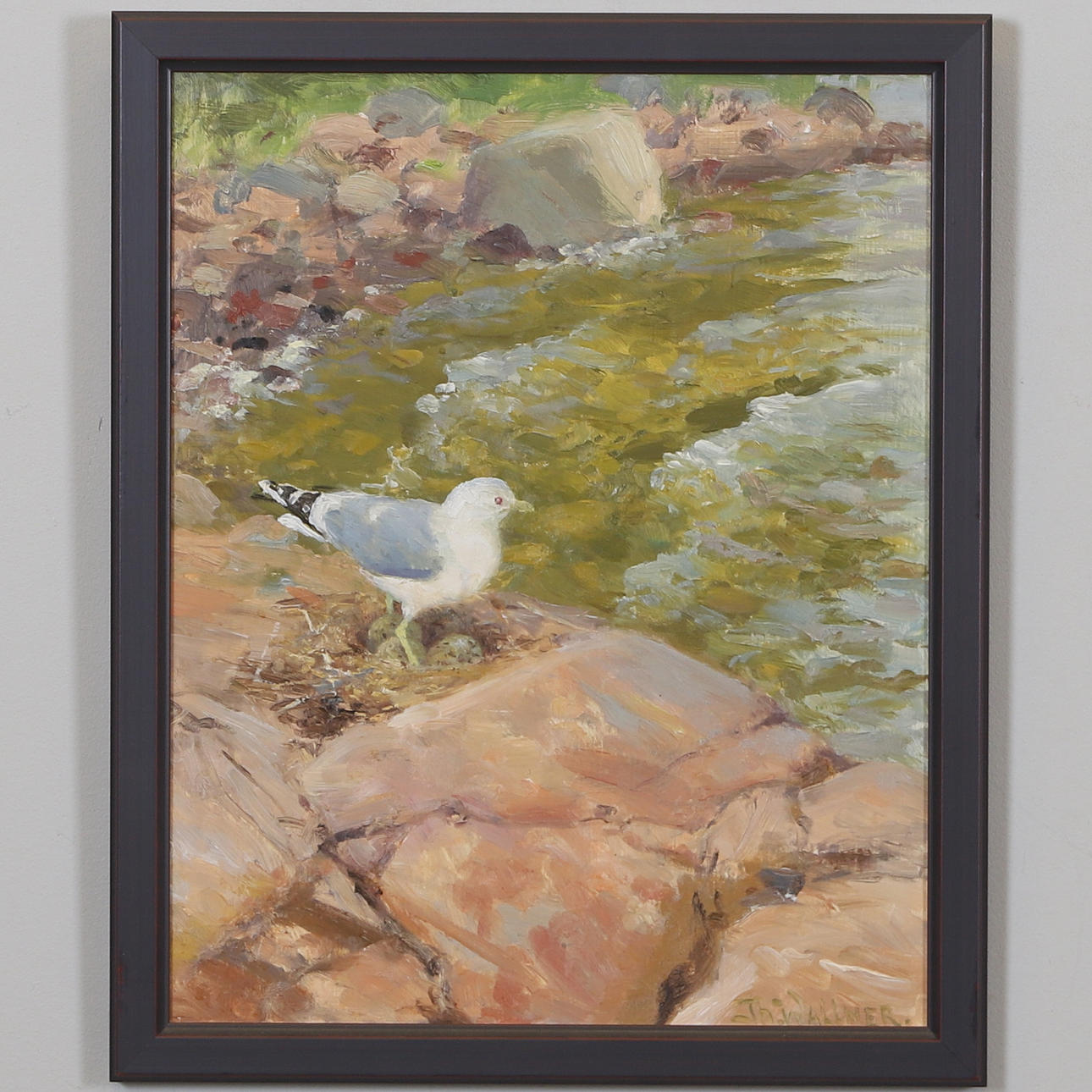 THURE WALLNER. oil on Board, signed.