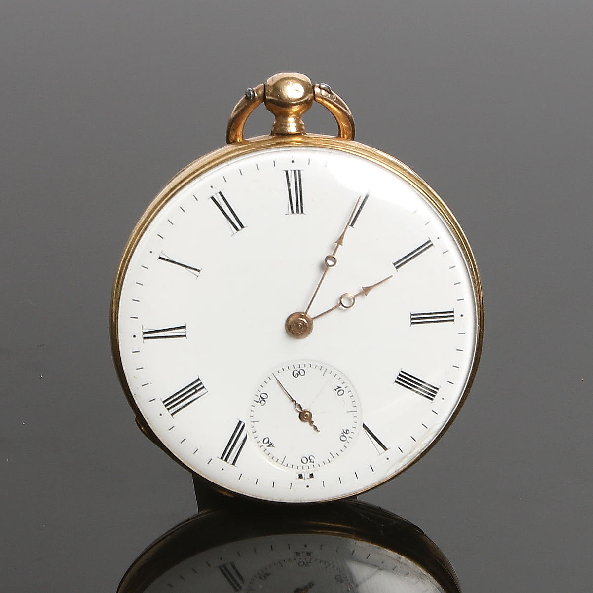 FICKUR, 18K guld, nyckeldragare, Ancre, 1900-talets början.