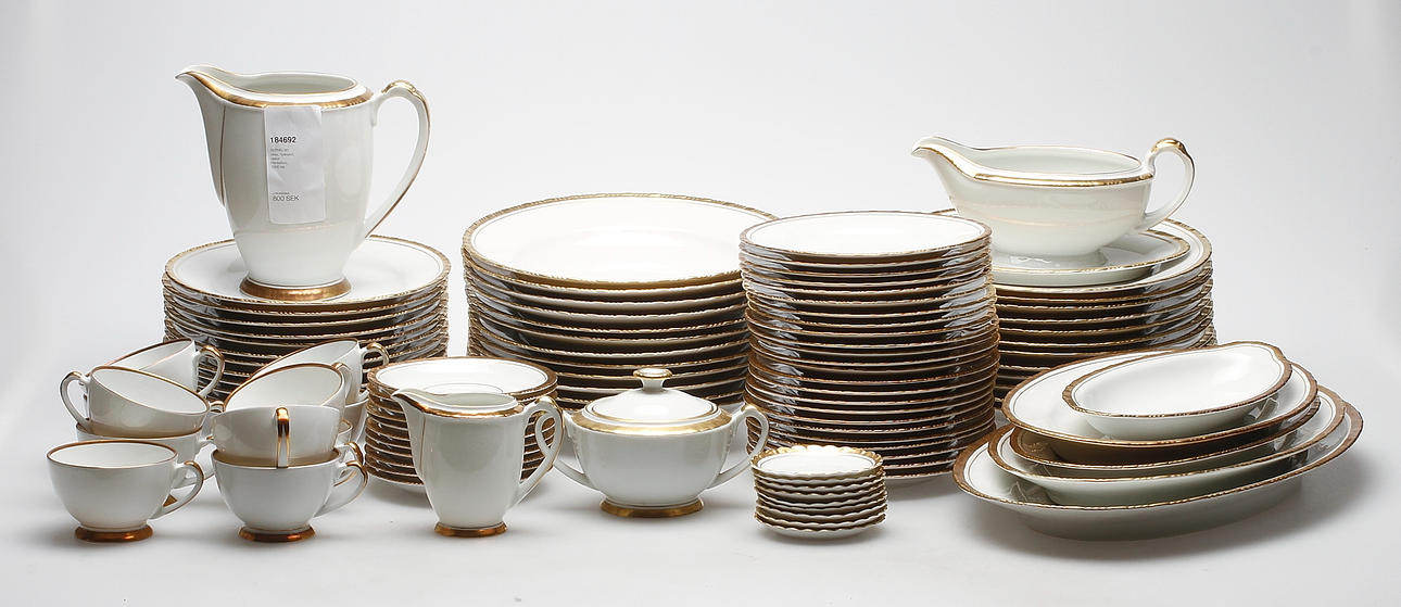 SERVIS, 80 delar, Tyskland, dekor Hackefors, 1900-tal.