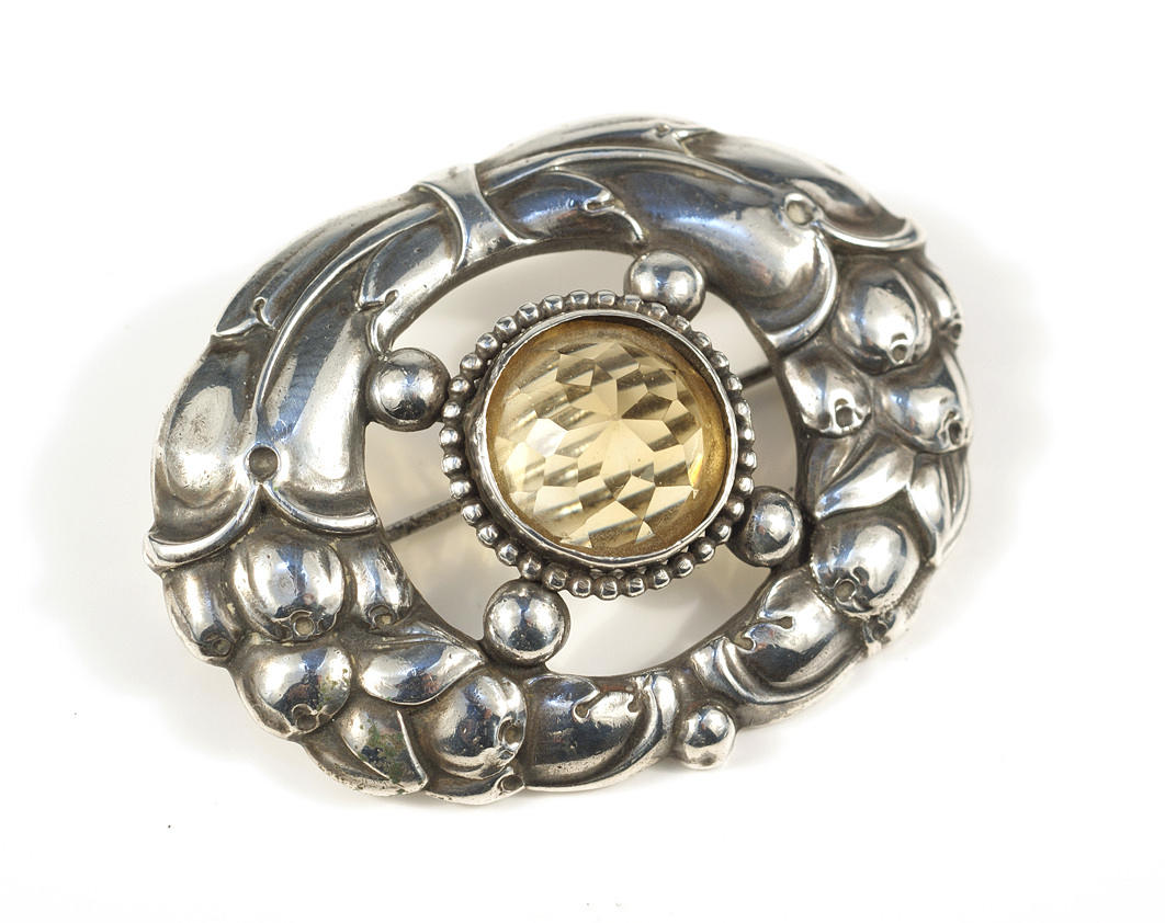 BROSCH, Rasmus Bjørn Halvordersen, 900 silver ca. 19,0 g.