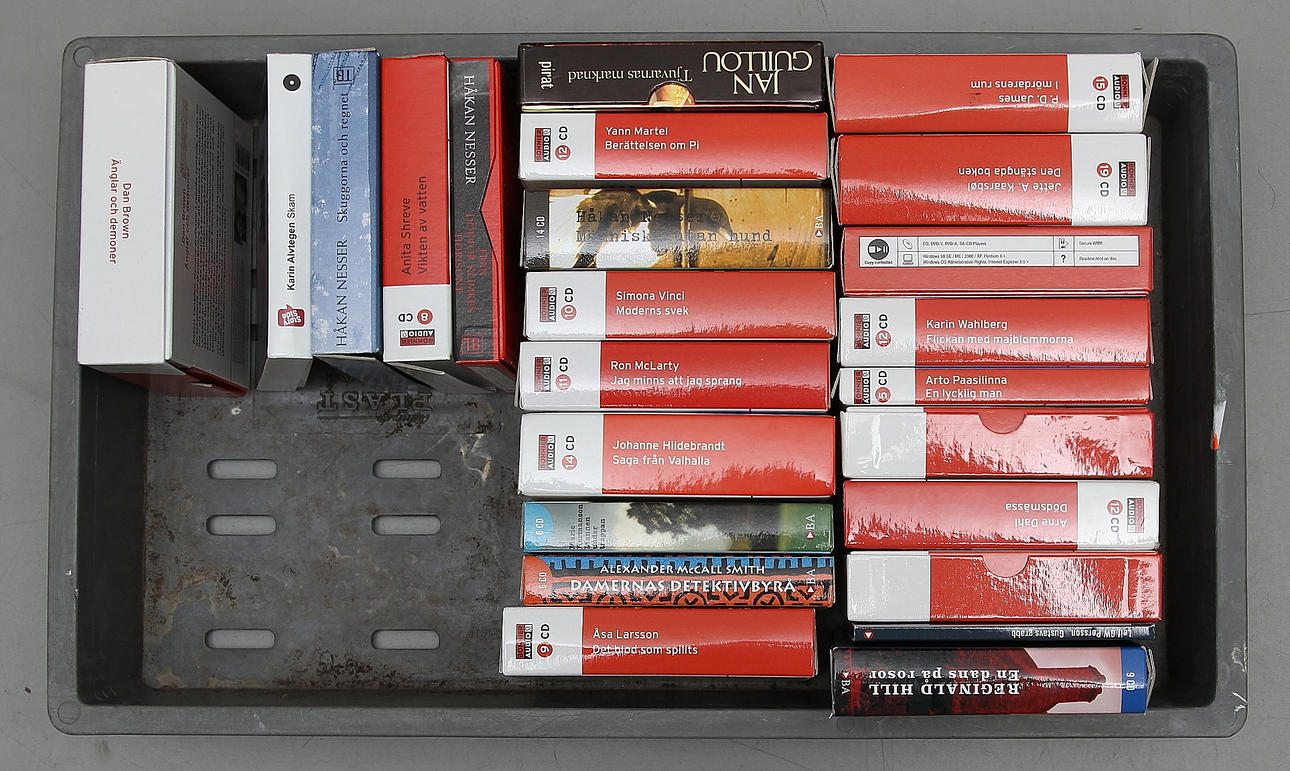 LJUDBÖCKER på CD, 23 st.