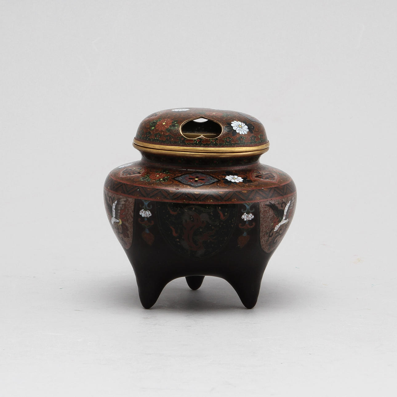 KORO, cloisonné, Japan, 1900-talets första hälft.