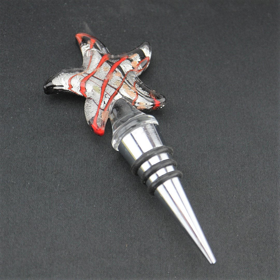 TAPÓN DE BOTELLA DE CRISTAL DE MURANO.