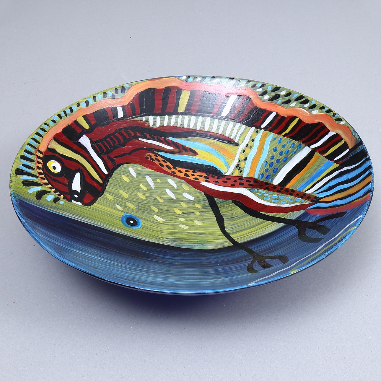 INGA-LILL PERSBRANDT. Schale, Glas, signiert.