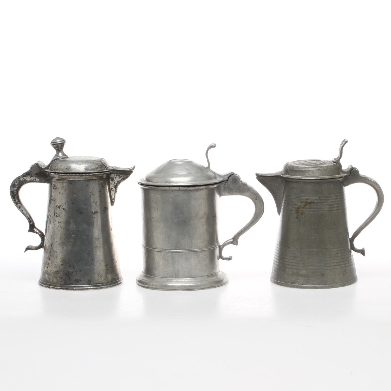 KANNOR, 2 st samt STOP, tenn, bland annat Israel Buhrman, Stockholm, 1834.