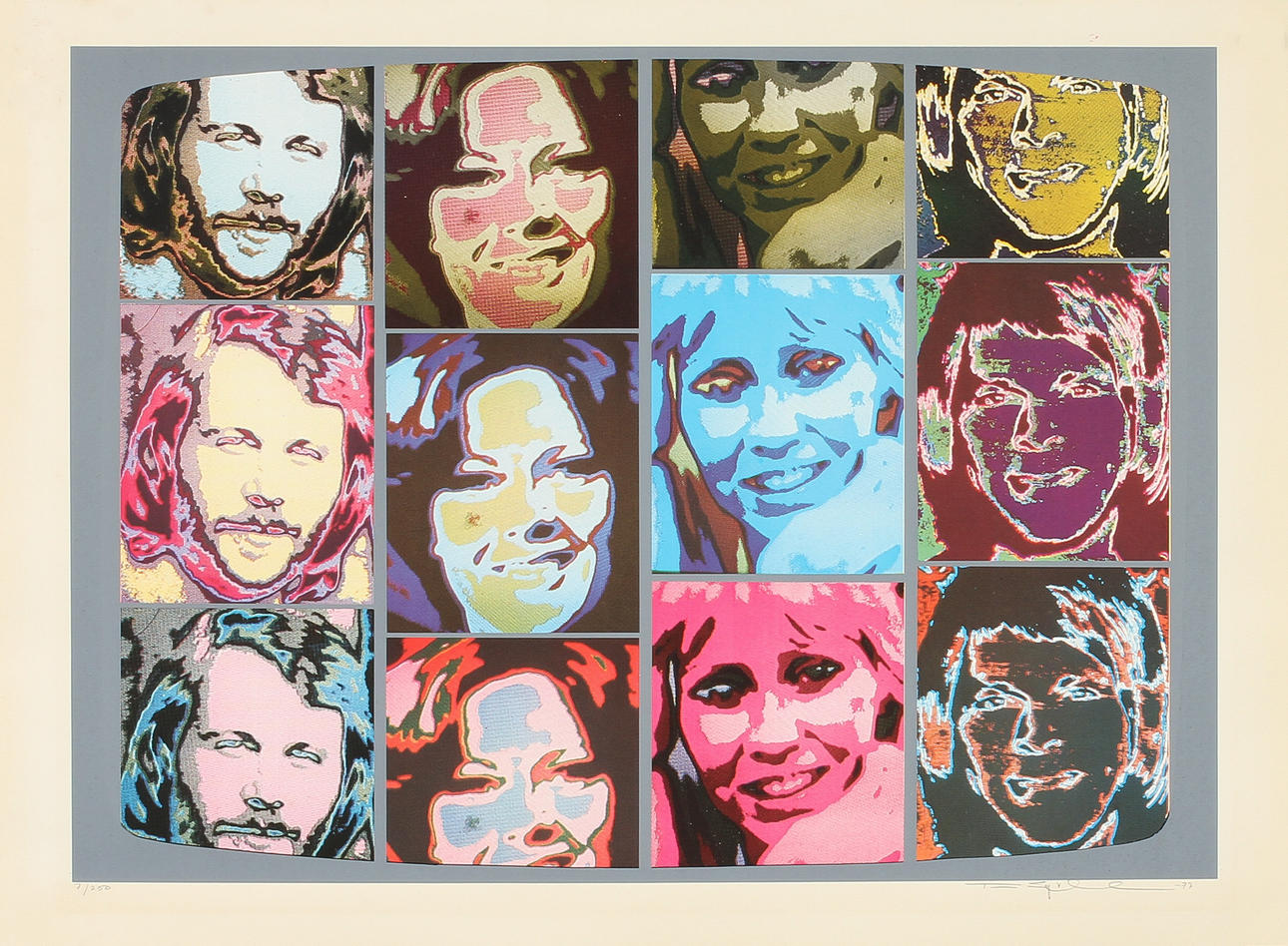 TURE SJÖLANDER. Serigrafi, signerad och daterad - 77, numrerad 7/250.