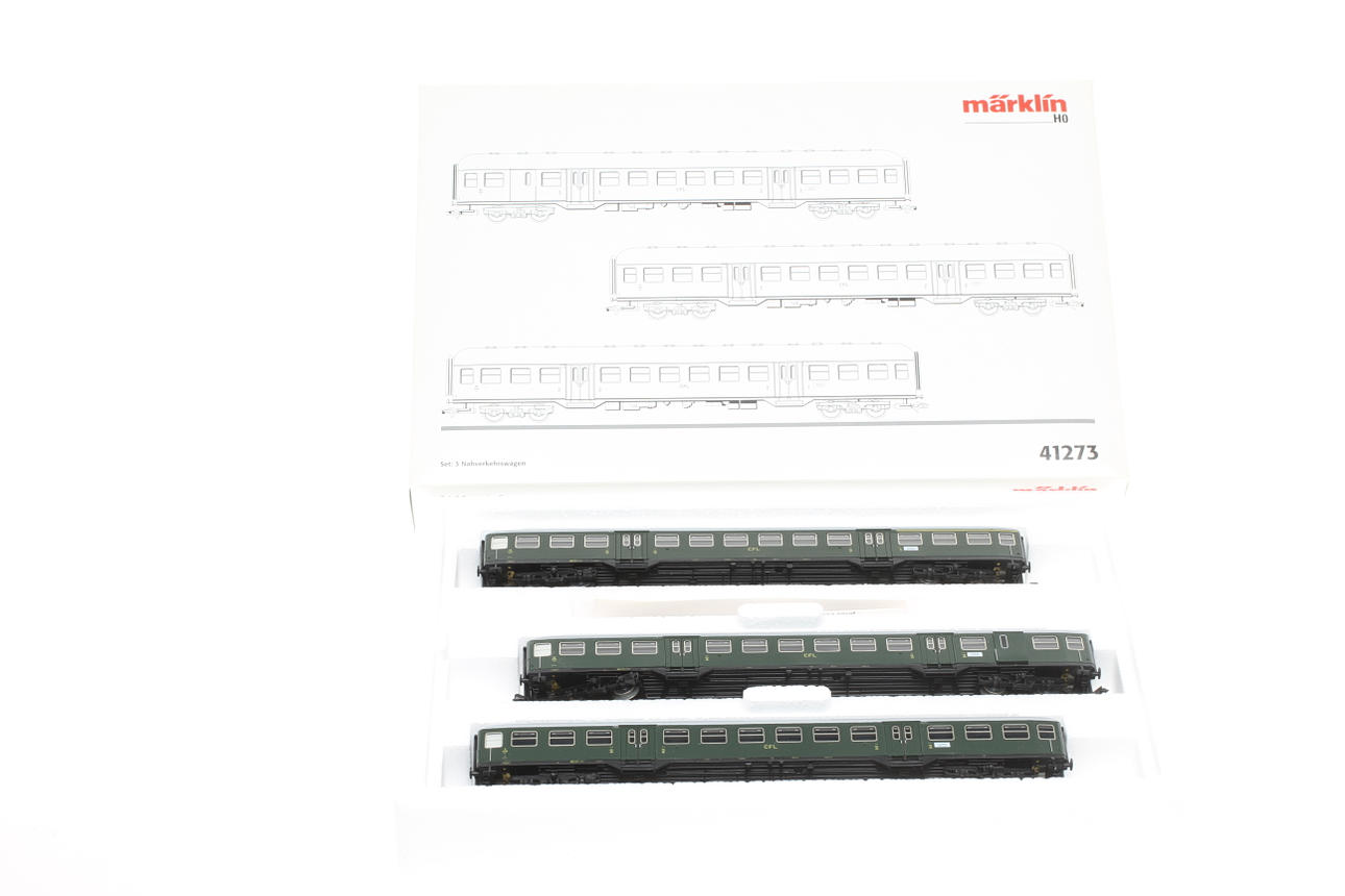 MODELLTÅG MÄRKLIN vagnset 41273 med 3 vagnar i originalkartong.