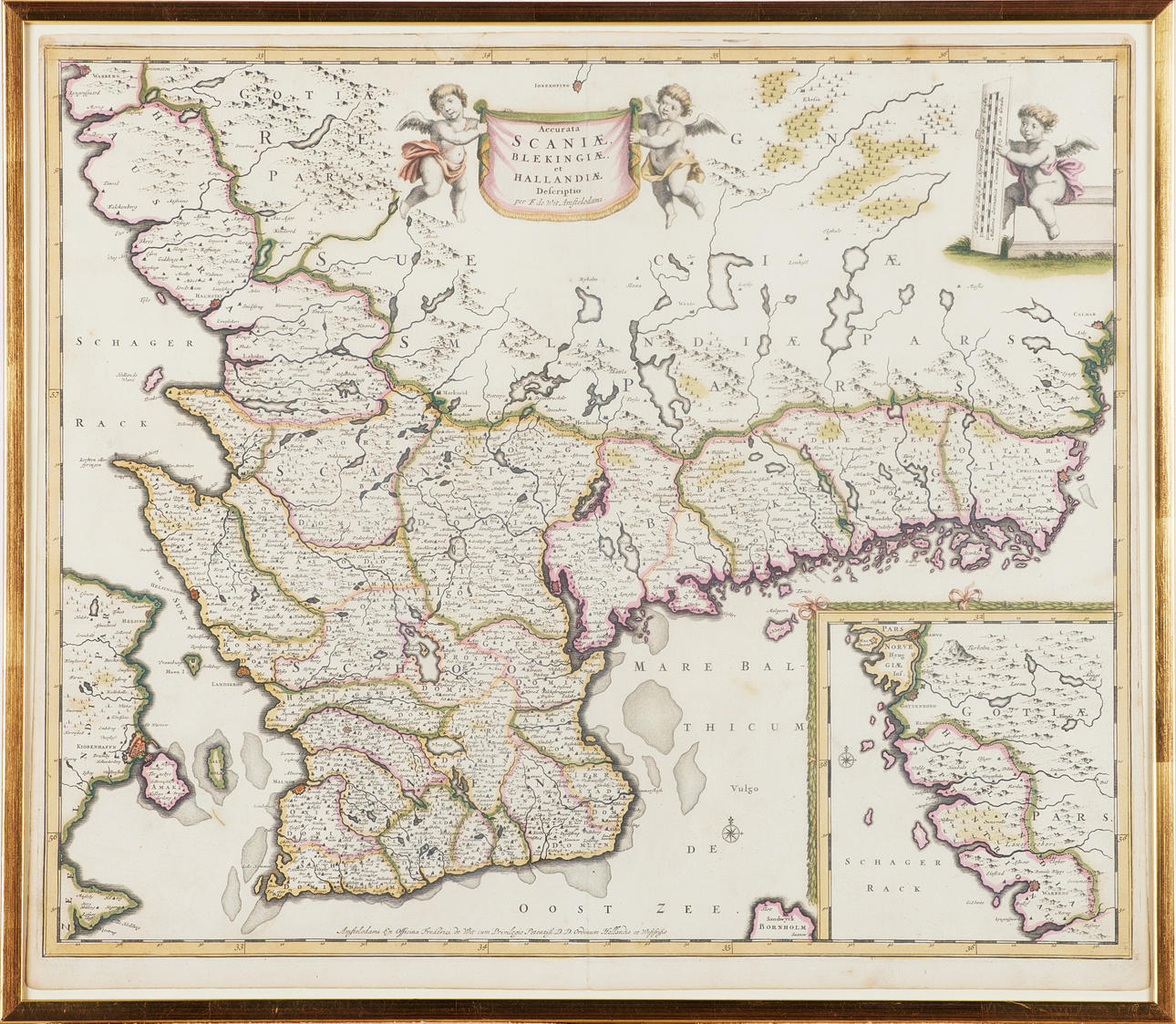 Map of Scania by De Wit.