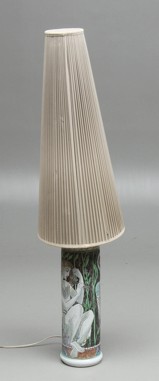 BORDSLAMPA, Tilgmans keramik, signerad Marian Zawadsky, 1958.