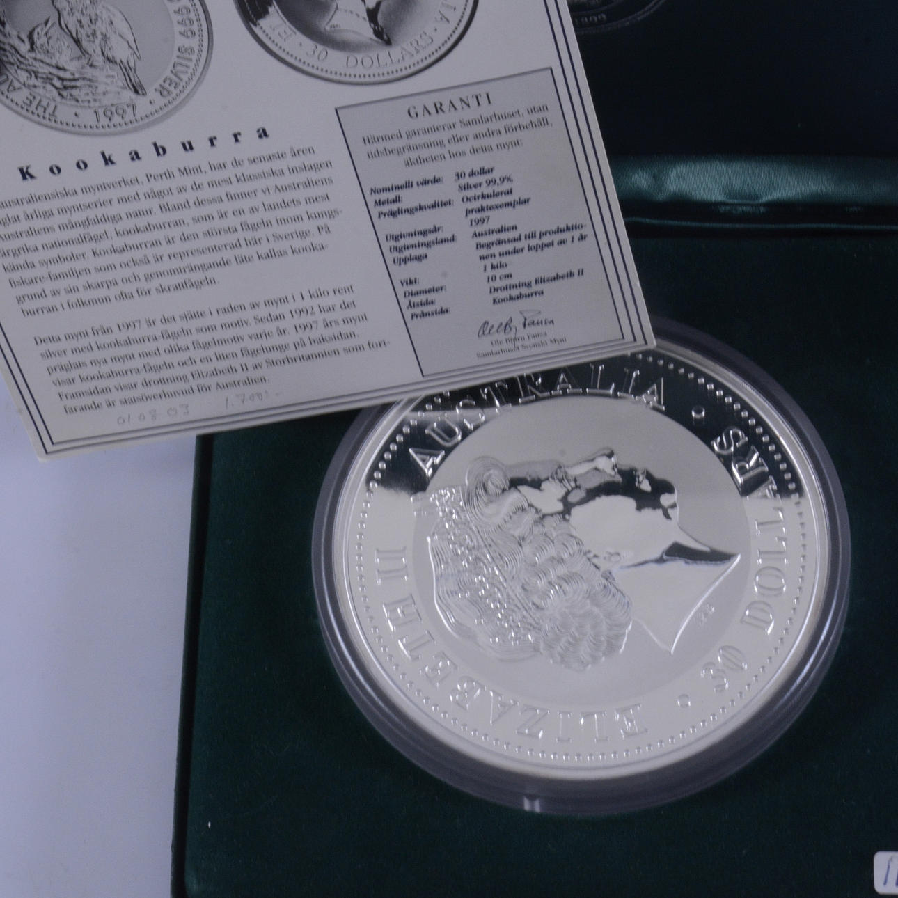 MONEDA, plata, Australia 1997.