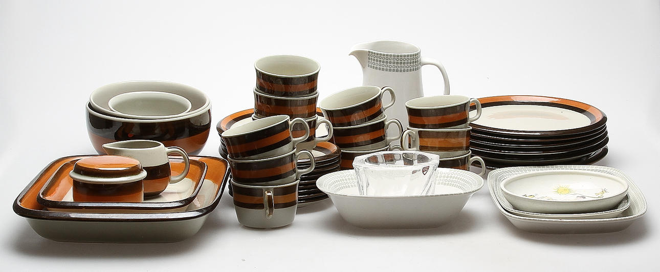 SERVISDELAR, Rörstrand och Upsala Ekeby/Gefle, 1900-talets andra hälft.