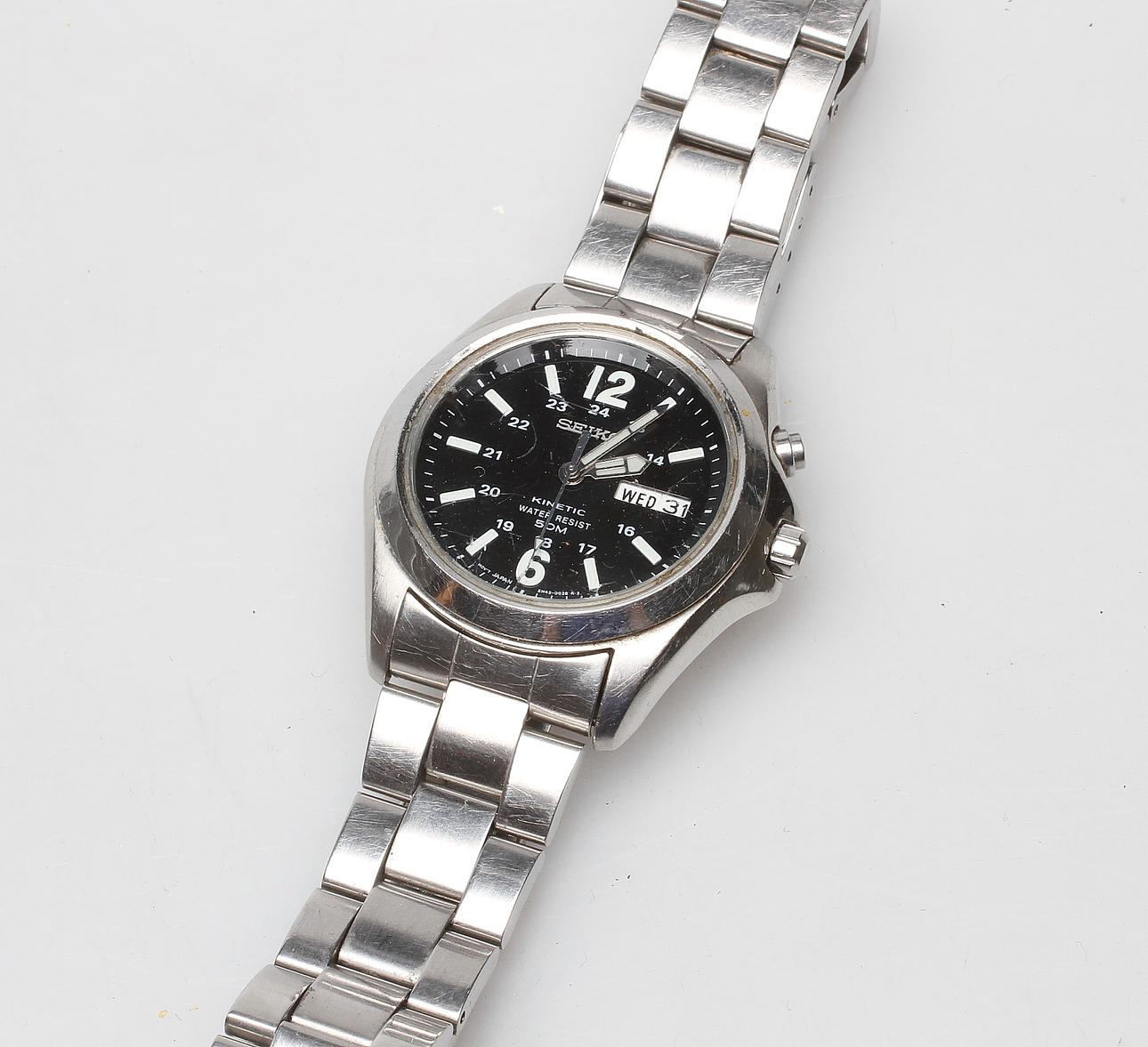 RESERVOARPENNA, Parker samt ARMBANDSUR, Seiko, Kinetic.