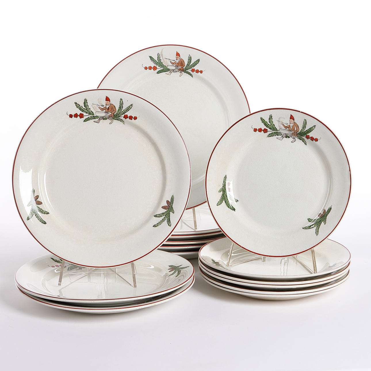 JULSERVIS, 15 dlr., Rörstrand, 1900-talets början.