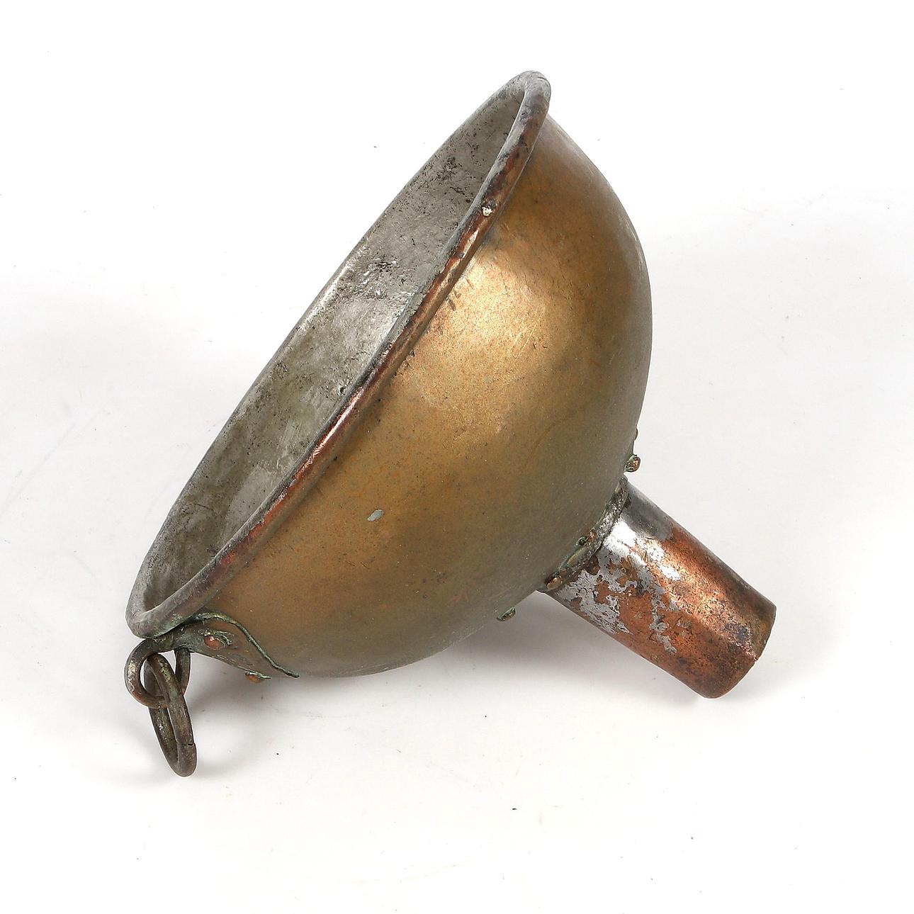 FUNNEL, copper, marked JEN, dated 1828.