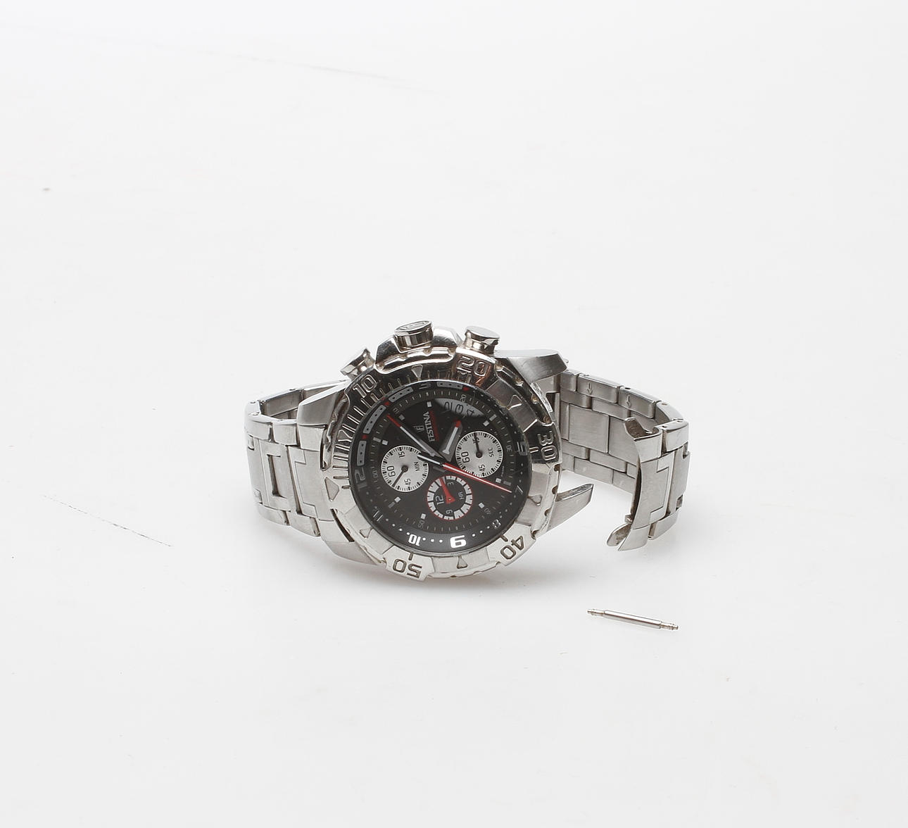 HERRARMBANDSUR, stål, Festina, Chronograph.