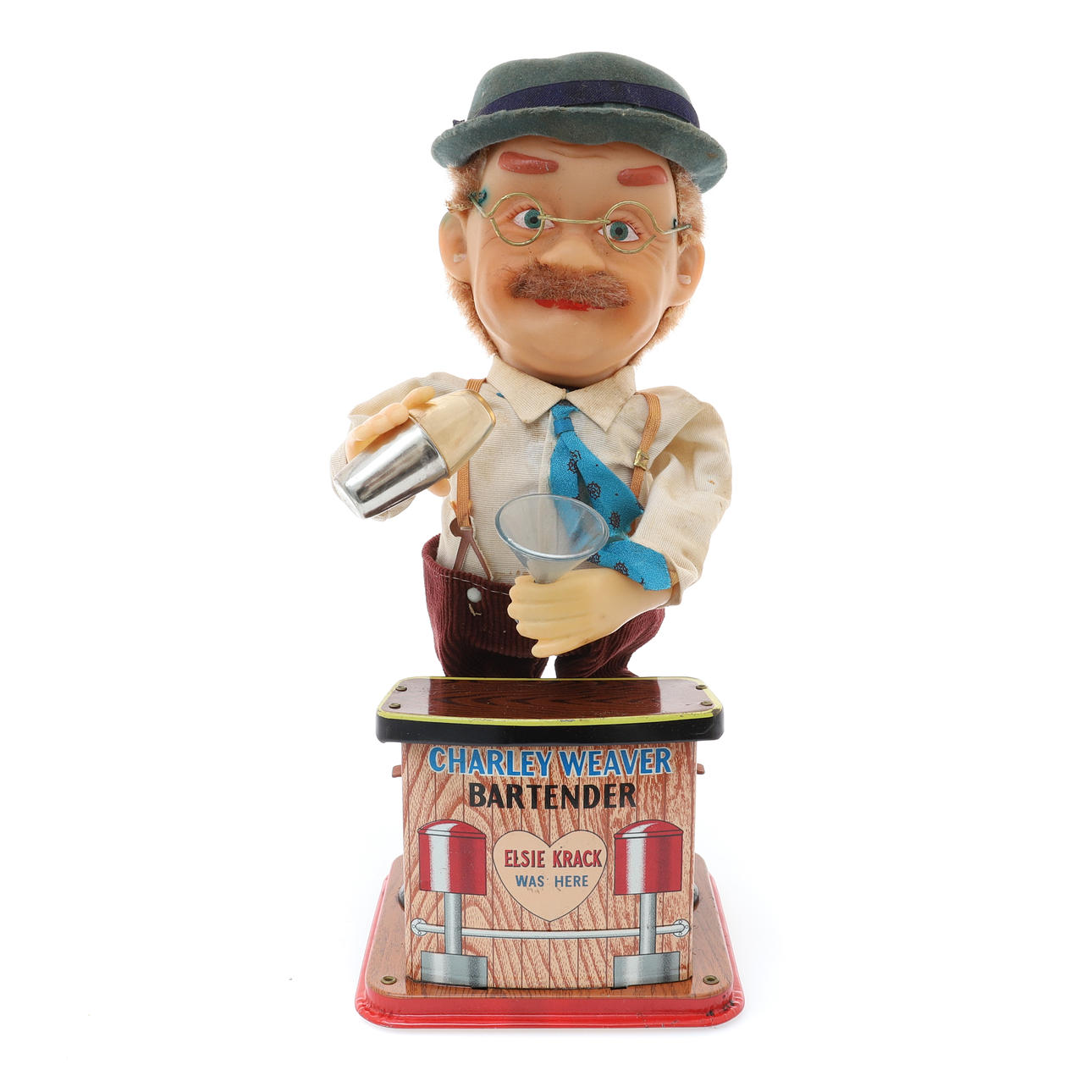 A CHARLEY WEAVER BATTERY POWERED BARTENDER.